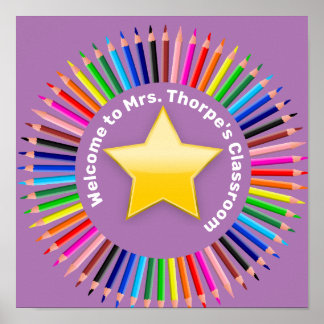 Welcome to my Class Personalised Poster