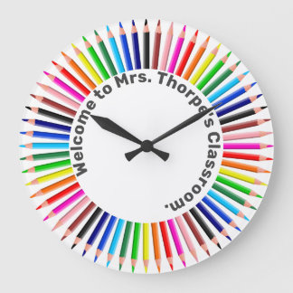 Welcome to my Classroom Large Clock