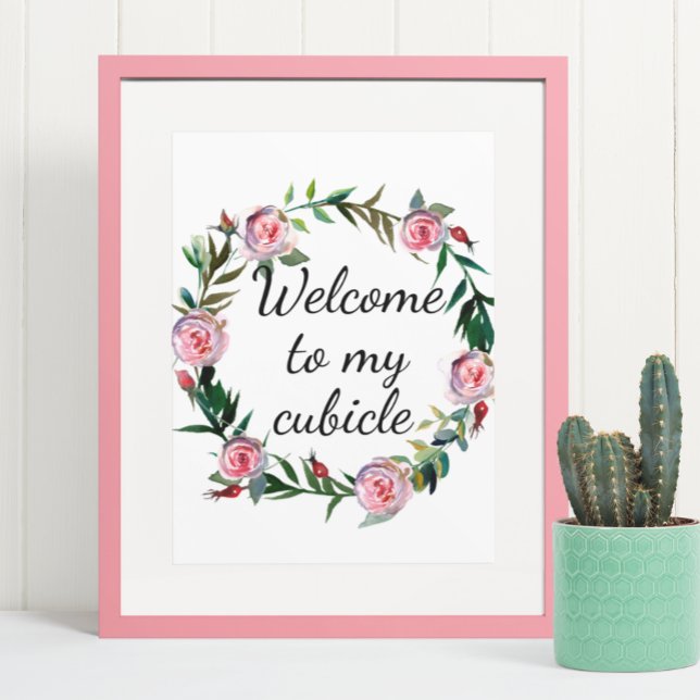 Welcome to my Cubicle Sign Office Desk Work (Creator Uploaded)