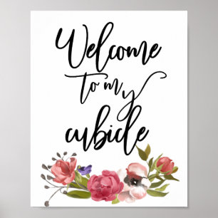 Welcome to my Cubicle Sign Office Desk Work