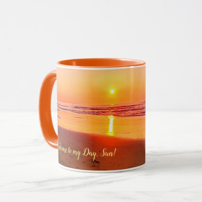 Welcome to my Day, Sun! (customisable) Mug (Front Left)