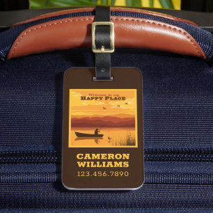 Welcome To My Happy Place Luggage Tag