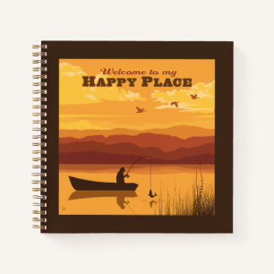 Welcome To My Happy Place Notebook