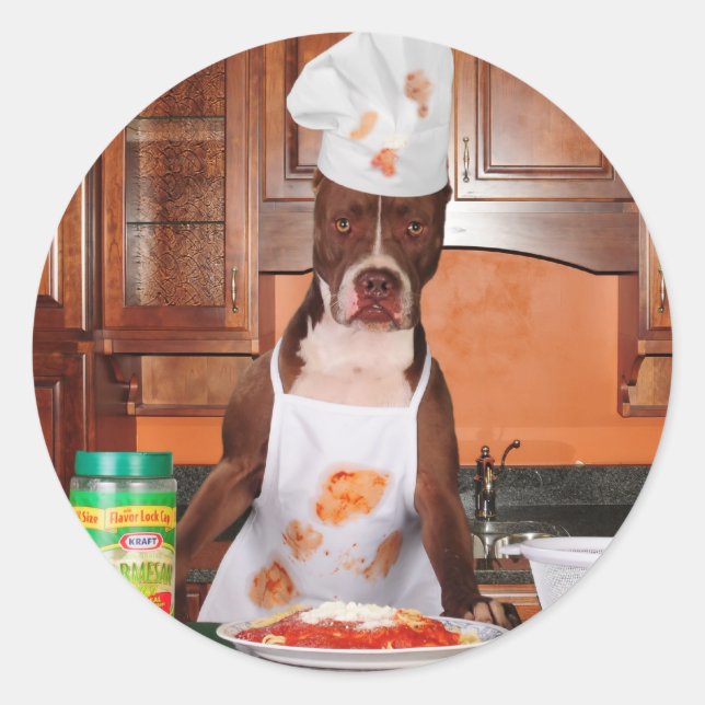 Welcome to my kitchen classic round sticker (Front)