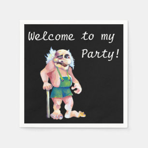 Welcome To My Party - Scandinavian Ogre Napkin
