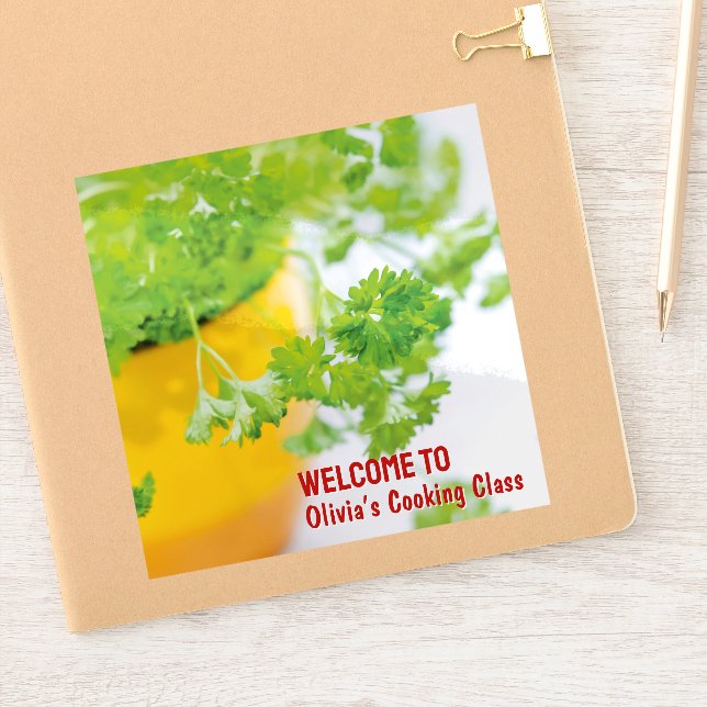 Welcome to Name’s Cooking Class Herb Art (Notebook)