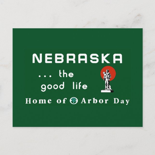 Welcome to Nebraska - USA Road Sign Postcard (Front)