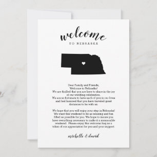 Welcome to Nebraska   Wedding Letter & Itinerary