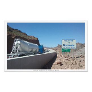 "Welcome to Nevada," Nevada State Sign