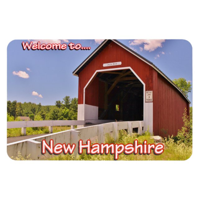 Welcome to...New Hampshire 4x6 Photo Magnet (Horizontal)
