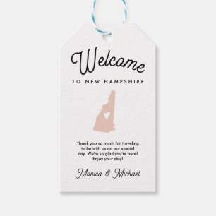Welcome to NEW HAMPSHIRE Wedding ANY COLOR!!   Gift Tags