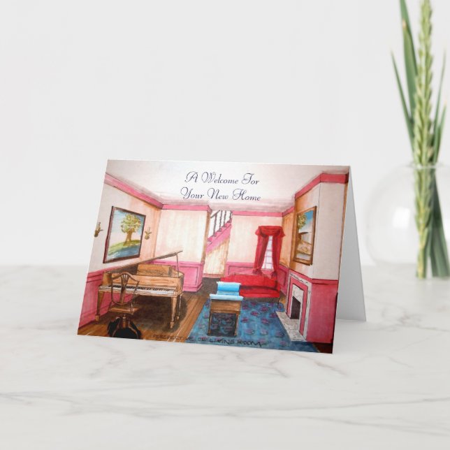 Welcome To New Home Federal Style Rendered Perspec Announcement (Front)