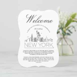 Welcome to New York Guests Details Invitation