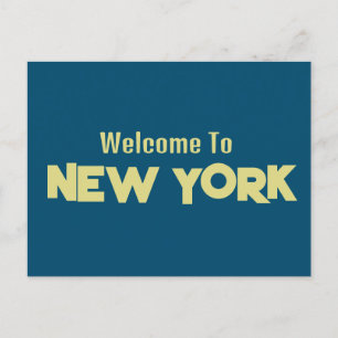 Welcome To New York Postcard