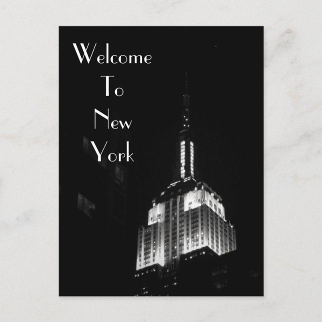 Welcome To New York Postcard (Front)