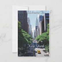 Welcome To New York USA Post Card