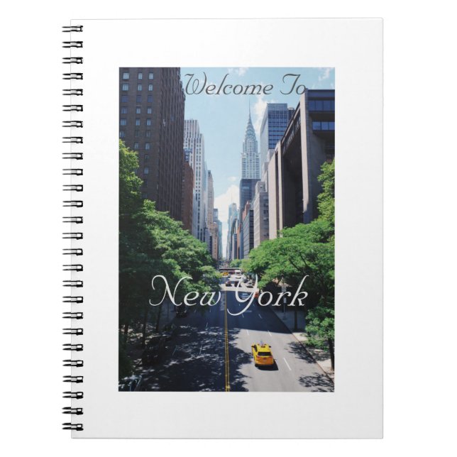 Welcome To New York, USA, Spiral Photo Note Book, Notebook (Front)