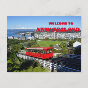 Welcome to - New Zealand - Wellington Postcard