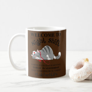 Welcome To Night Shift Where Everyday Is Monday Coffee Mug
