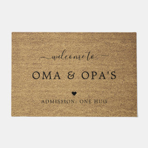 Welcome to Oma and Opa's House Doormat