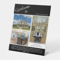 Welcome To Open House Photo Real Estate Chic Black