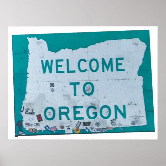 Welcome to Oregon Poster (Front)