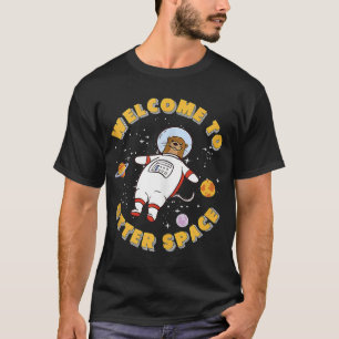 Welcome To Otter Space Otter Astronaut A Sea Otter T-Shirt
