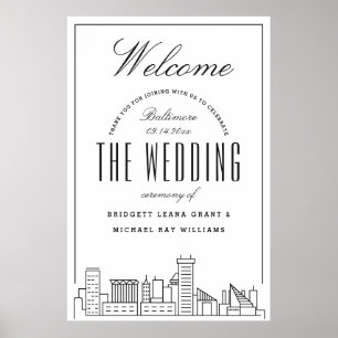 Welcome to Our Baltimore Wedding! Poster