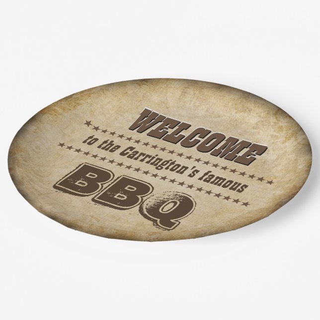 Welcome to our BBQ (customisable) Paper Plate (Angled)