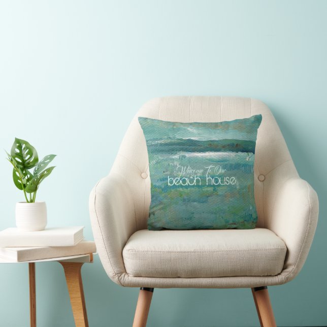 Welcome To Our Beach Home Cushion (Chair)