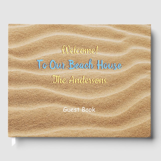 Welcome To Our Beach House, Guest Book (Front)