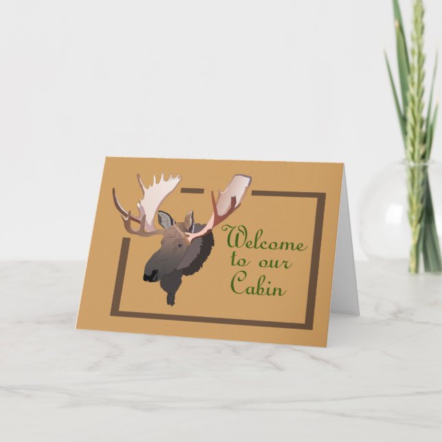 Welcome to Our Cabin Card (Front)