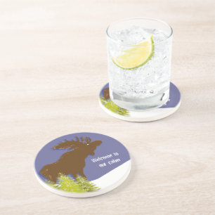 Welcome to our Cabin Moose Coasters