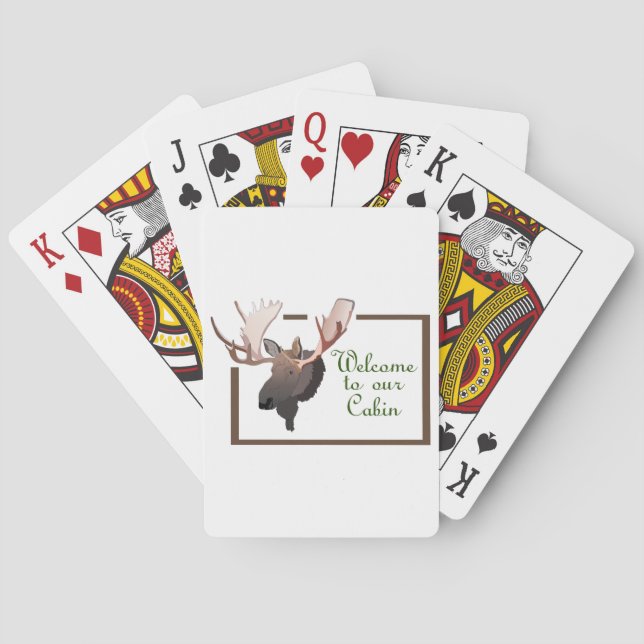 Welcome to Our Cabin Playing Cards (Back)