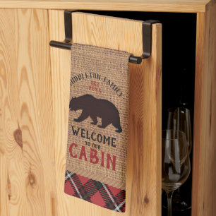 Welcome to our Cabin Tea Towel
