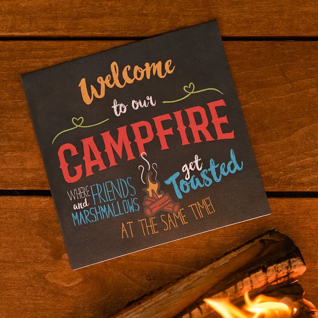 Welcome To Our Campfire Napkin (Creator Uploaded)