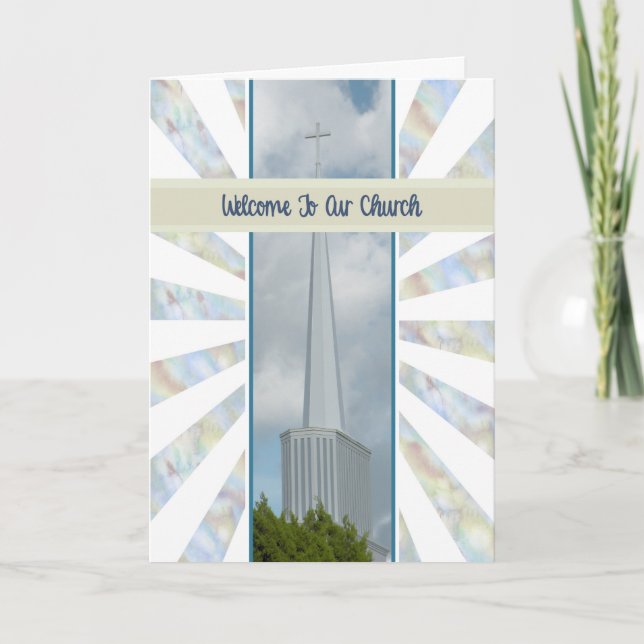Welcome to Our Church Greeting Card (Front)