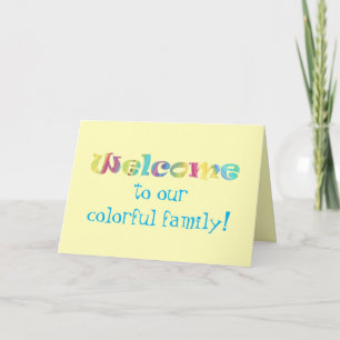 Welcome to our colourful family cards