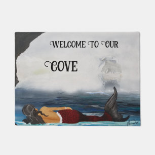 Welcome To Our Cove Mermaid Doormat