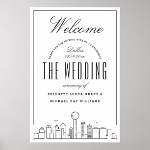 Welcome to Our Dallas Wedding! Poster