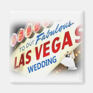 Welcome To Our Fabulous Las Vegas Wedding Magnet w