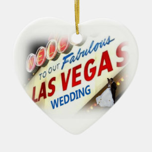 Welcome To Our Fabulous Las Vegas Wedding Ornament