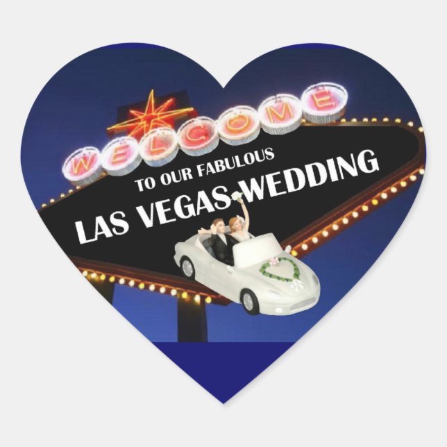 Welcome To Our Fabulous Las Vegas Wedding Sticker (Front)