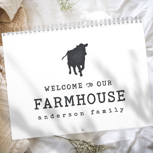 Welcome to our Farmhouse Country Rustic Cow Calendar