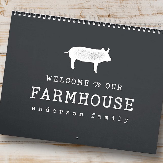 Welcome to our Farmhouse Country Rustic Pig Hog Calendar (Creator Uploaded)