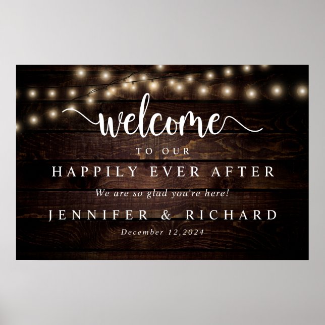 Welcome to our Happily Ever After Poster (Front)