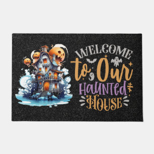 Welcome to our haunted house doormat