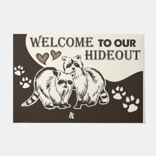 Welcome To Our Hideout Doormat, Animals Doormat