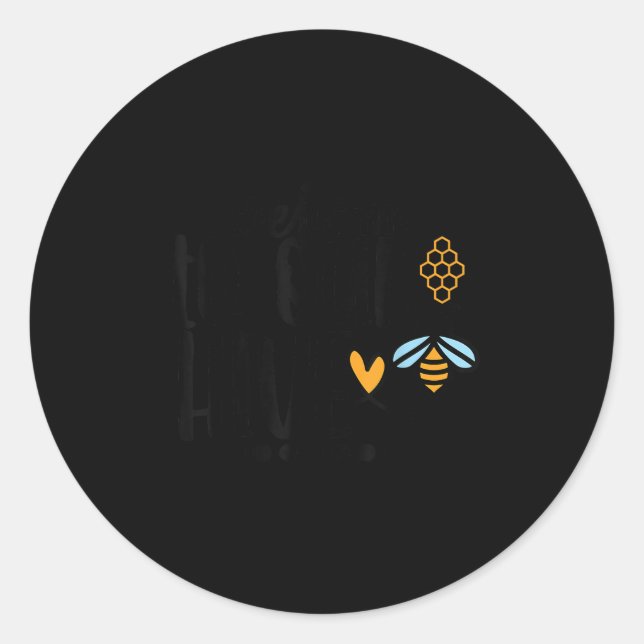 Welcome To Our Hive  Classic Round Sticker (Front)