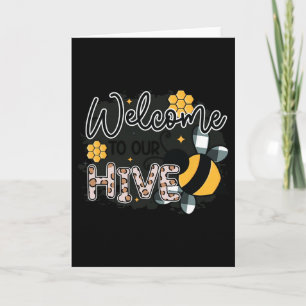 Welcome To Our Hive Garden Flower Florist Planting Card